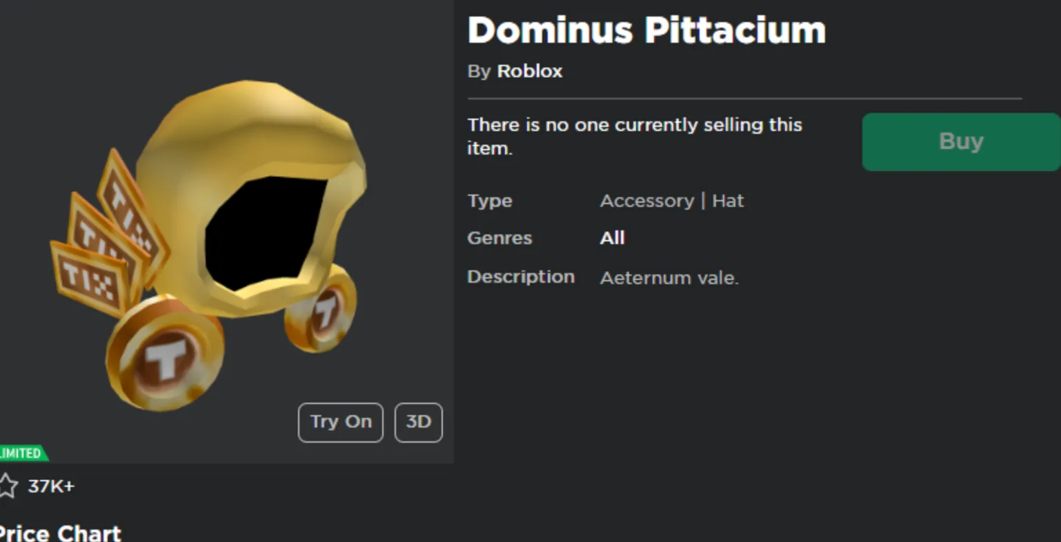 Dominus Pittacium roblox